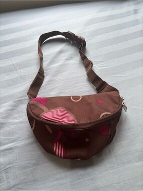Jansport Brown and Pink Patterned Women's Belt Bag